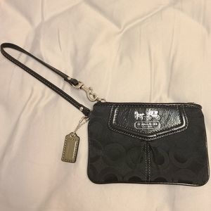 Coach Black Wristlet